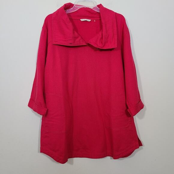 Soft Surroundings Port Royale Red Poppy Tunic - Picture 3 of 11